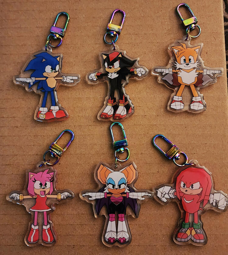 Sonic Keychains