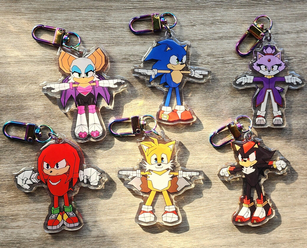 Sonic Keychains